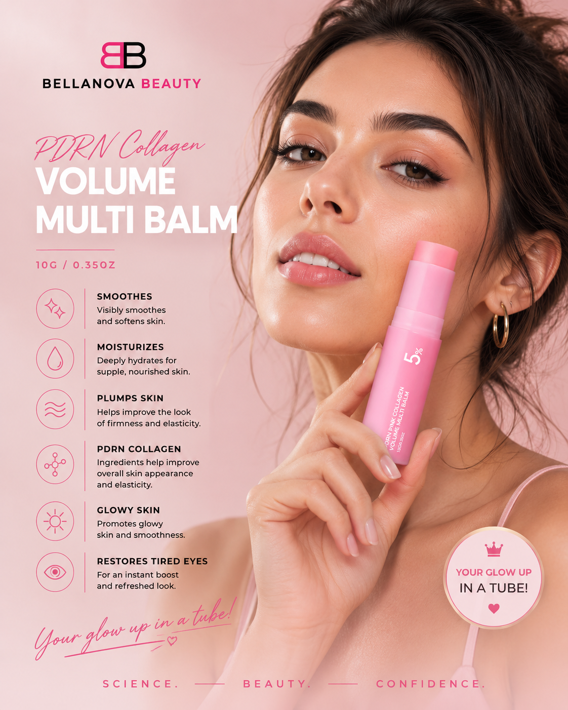 Pink Collagen Multi-Effect Essence Balm Volume Multi Balm Multi-Effect Scented Balm
