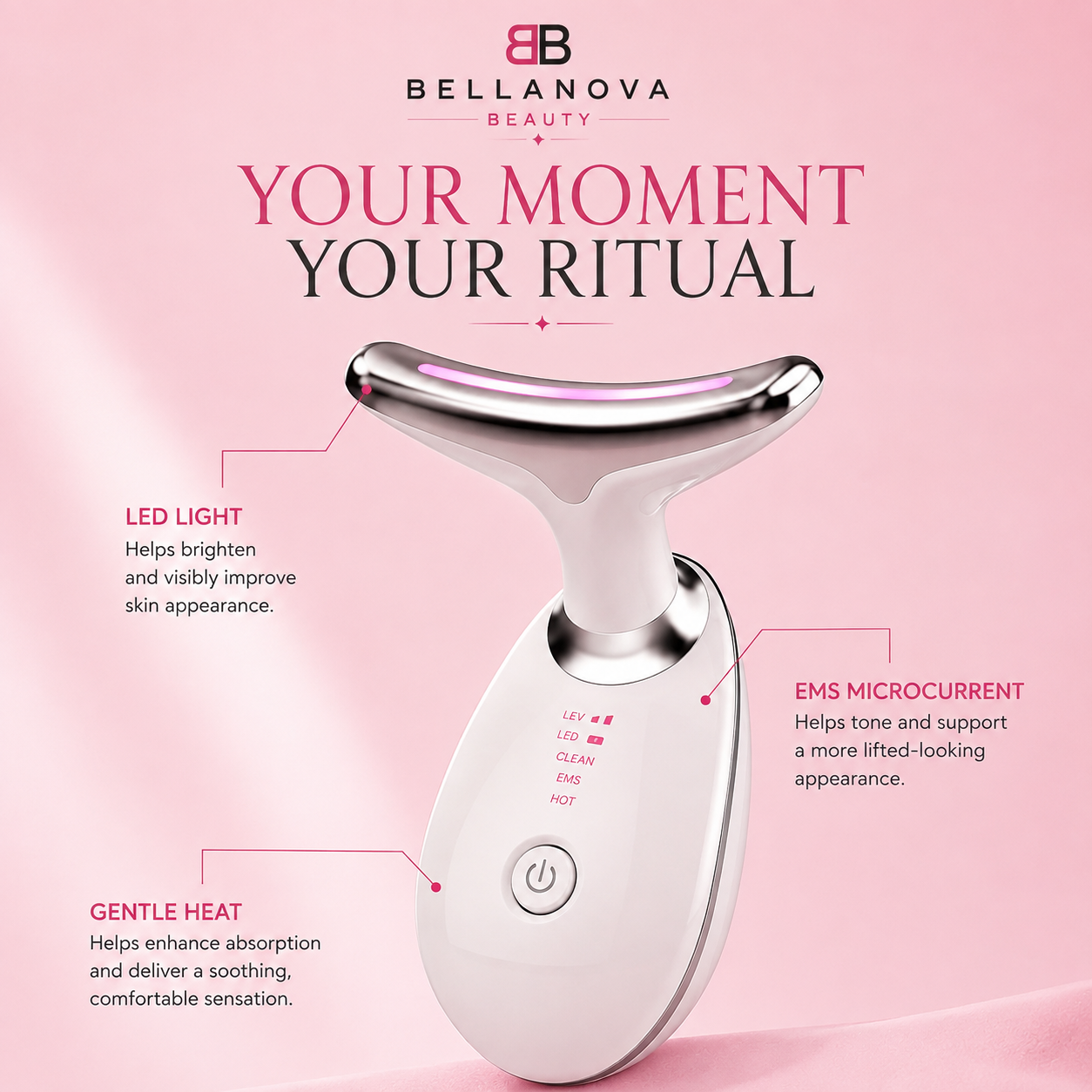 Sculplift Facial Massager 7 Color Led Light & Ems